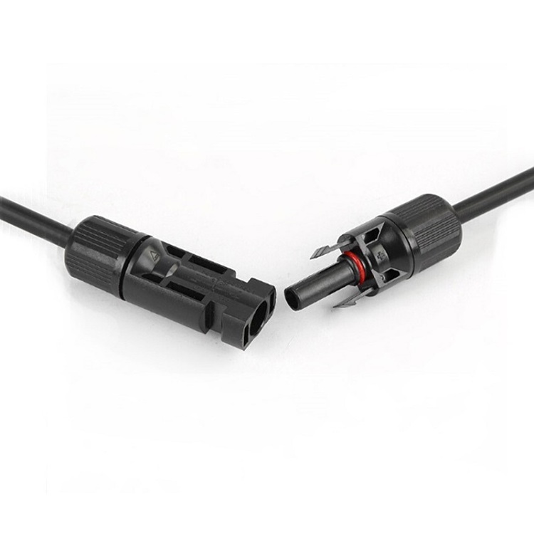 10 AWG 12 Meter Solar Panel Extension Cable Wire Black/Red with Connectors PV Cable connector to charge controller