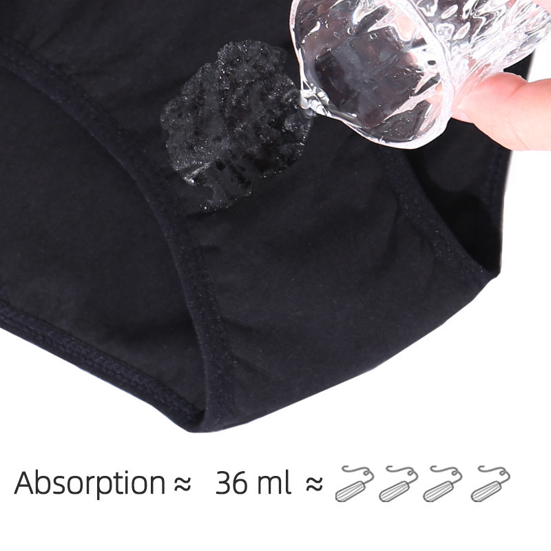 Private Label Super Absorbent 4 Layers Menstrual Cycle Fat Ladies Cotton Underwear Girls Leakproof Period Panties For Women