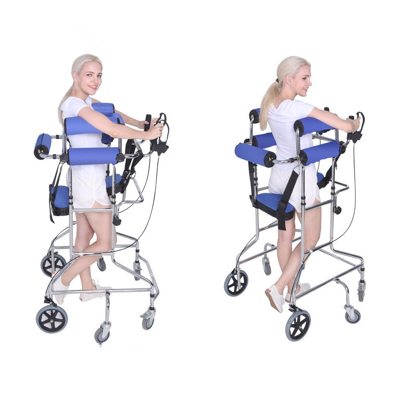 Cerebral Palsy Child And Adult Walking Aid Hemiplegic Walker Lower Limb Training Standing Frame With Wheels Walker