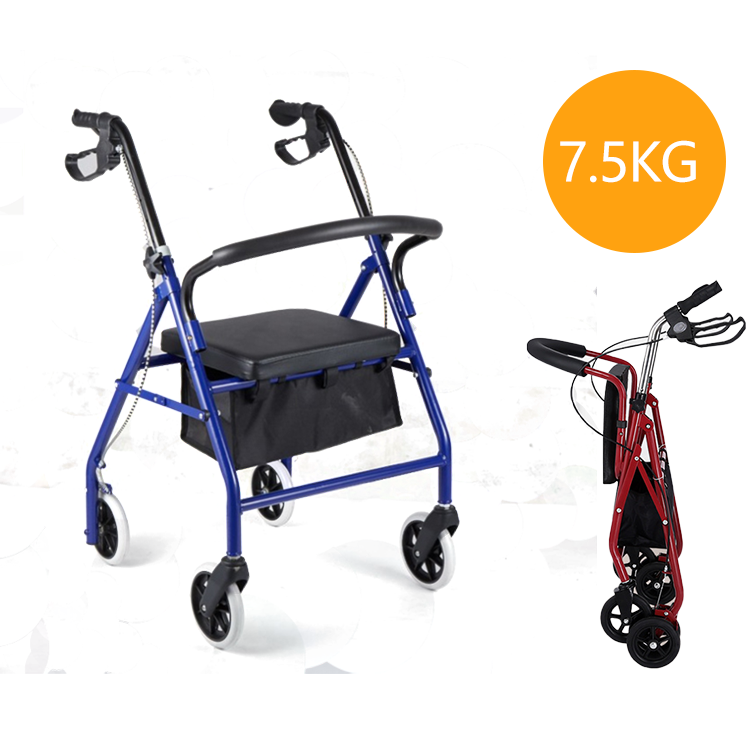 Wholesale Foldable Adult Aluminum Walker Stair Climbing Rollator