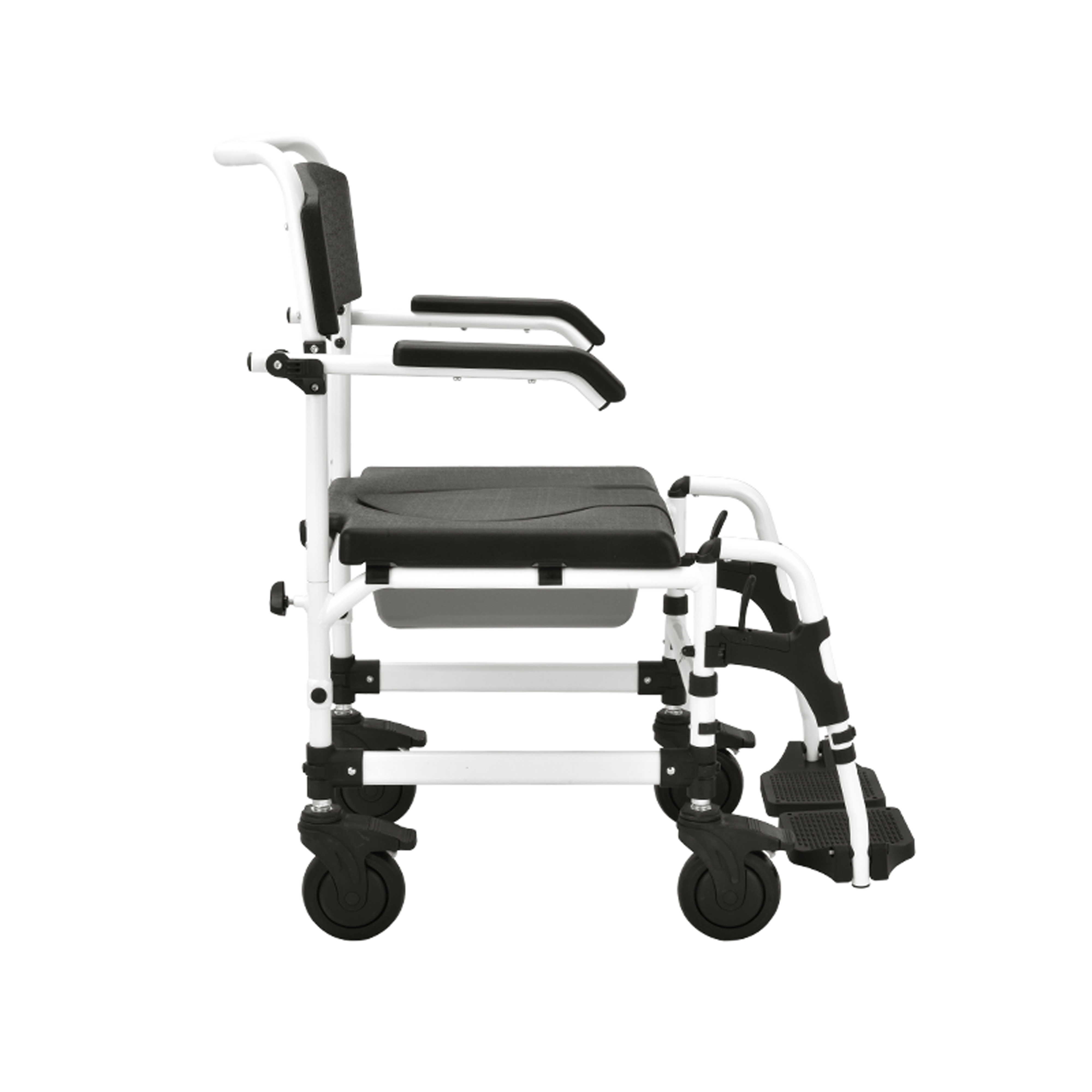 Adjustable Portable Widen Toilet Chair Commode Wheelchair With Toilet For The Elderly