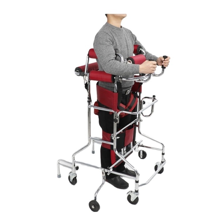 Cerebral Palsy Child And Adult Walking Aid Hemiplegic Walker Lower Limb Training Standing Frame With Wheels Walker