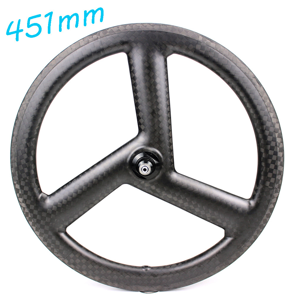 Folding Bike Wheels 451mm 3 spoke bicycle BMX carbon rims