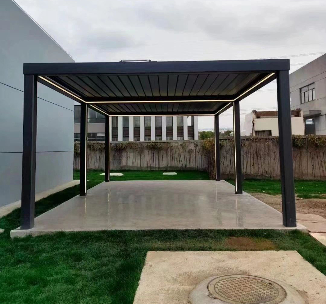 Pavilion 3x3 3x4 3x5 Aluminium Pergola Bioclimat Gazebos Pergola Bioclimatique Aluminium Outdoor Gazebo