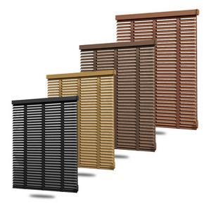 Wood venetian blinds for windows wooden timber blinds automatic faux wood blinds