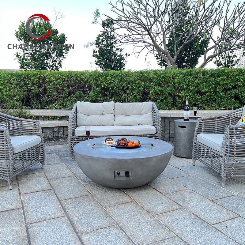 CE Certificated 42 inch Round fire pit with 304 Stainless Steel Gas Burner