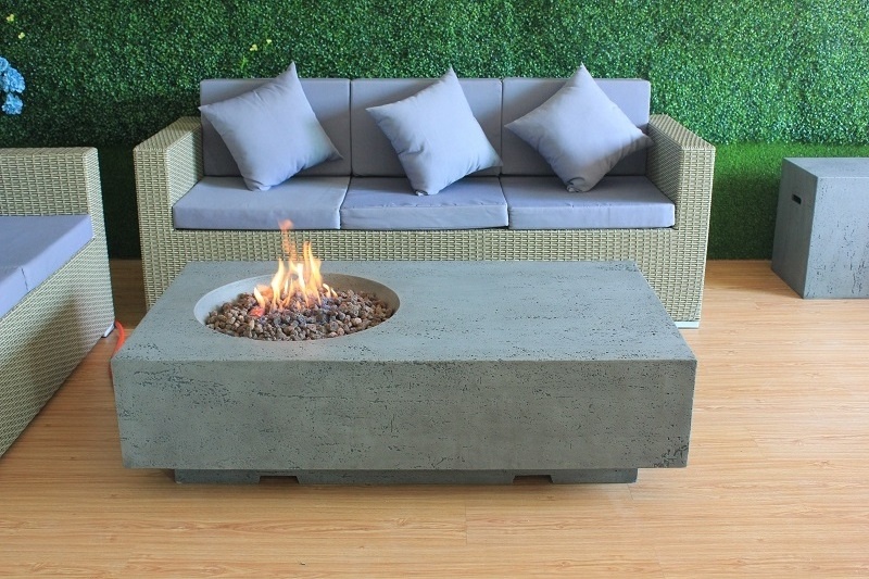 Wholesale Outdoor Patio Propane or Natural Gas  Rectangle Fire Pit Table