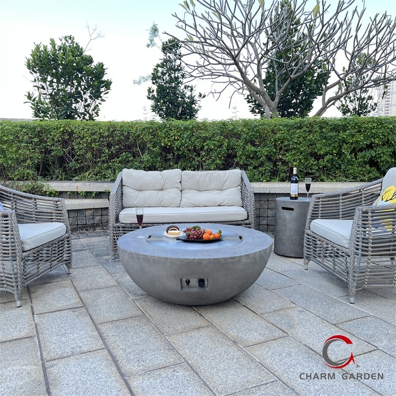 Modern Outdoor Decoration Round Fire Pit Bowl Smokeless Firepit