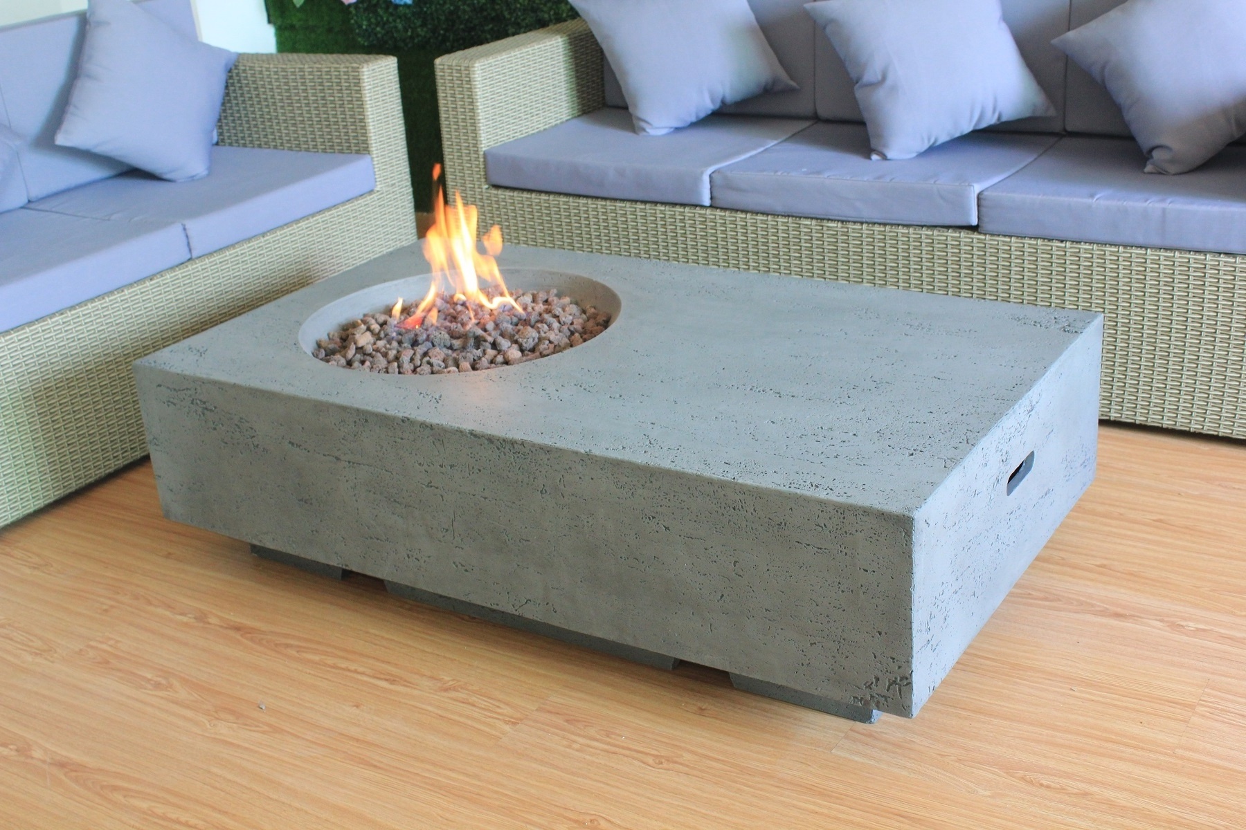 Wholesale Outdoor Patio Propane or Natural Gas  Rectangle Fire Pit Table