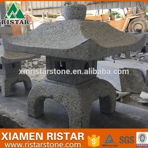 Japanese style garden outdoor granite stone lantern