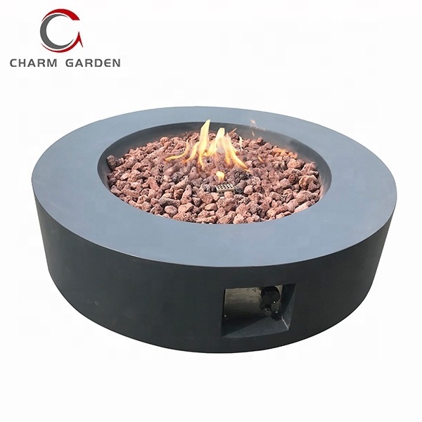 Outdoor Fire Pit Portable Fire Pit Bowl Clean Burning Personal round Concrete Fireplace