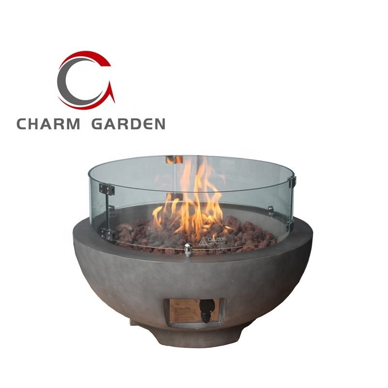 Charm Garden Tabletop Sphere Portable Fire Pit Bowl for Indoor and Outdoor