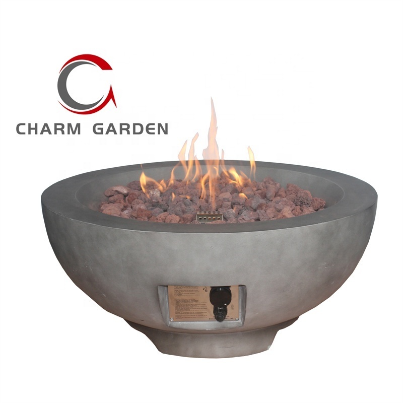 Charm Garden Tabletop Sphere Portable Fire Pit Bowl for Indoor and Outdoor