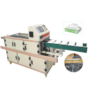 High-Speed Multipackaging Gloves  Automatic Hot Melt Glue Carton box Sealing Machine  Small Paper Box Gluing Machine