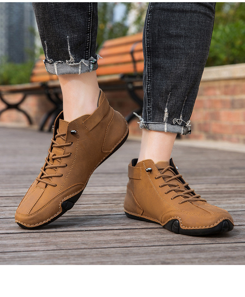 Martin boots explosions in spring and summer high octopus men's shoes casual short boots.