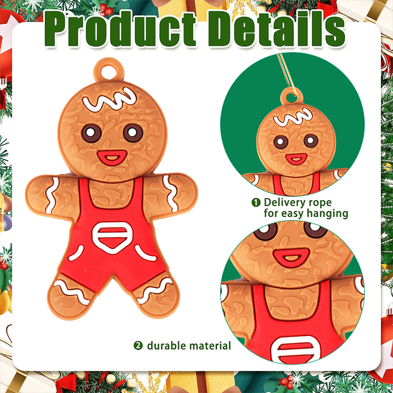 Santa Claus New Christmas Decoration Diy Tree Ornaments Snowflakes Garland Small Ornaments Santa Gingerbread Man