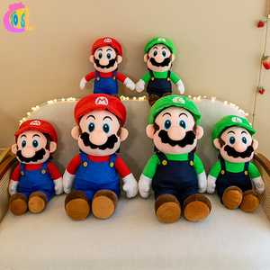 Mario Wholesale cheap super soft cute funny plush stuffed animal toys for claw machine plush figure toys