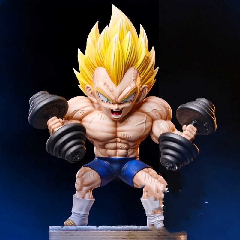 Drag-on Ball Z Vegeta Fitness Figure DBZ Model Bodybuilding Series Figurals Anime Statue Figurine Collection Birthday Gifts