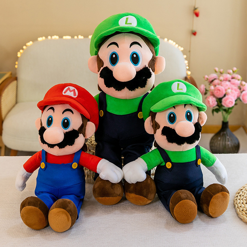 Mario Wholesale cheap super soft cute funny plush stuffed animal toys for claw machine plush figure toys