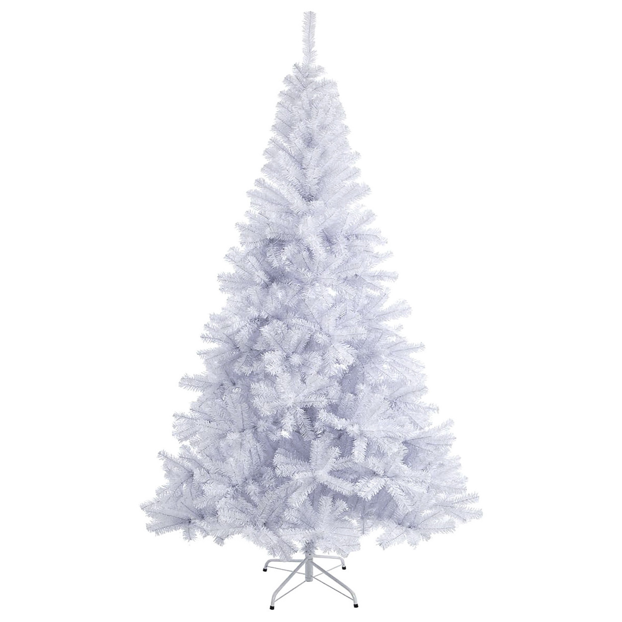 Manufacturer Wholesale Modern 7ft 8ft PE PVC Flocked The Big Snow White XMAS Led Light Artificial Christmas Tree