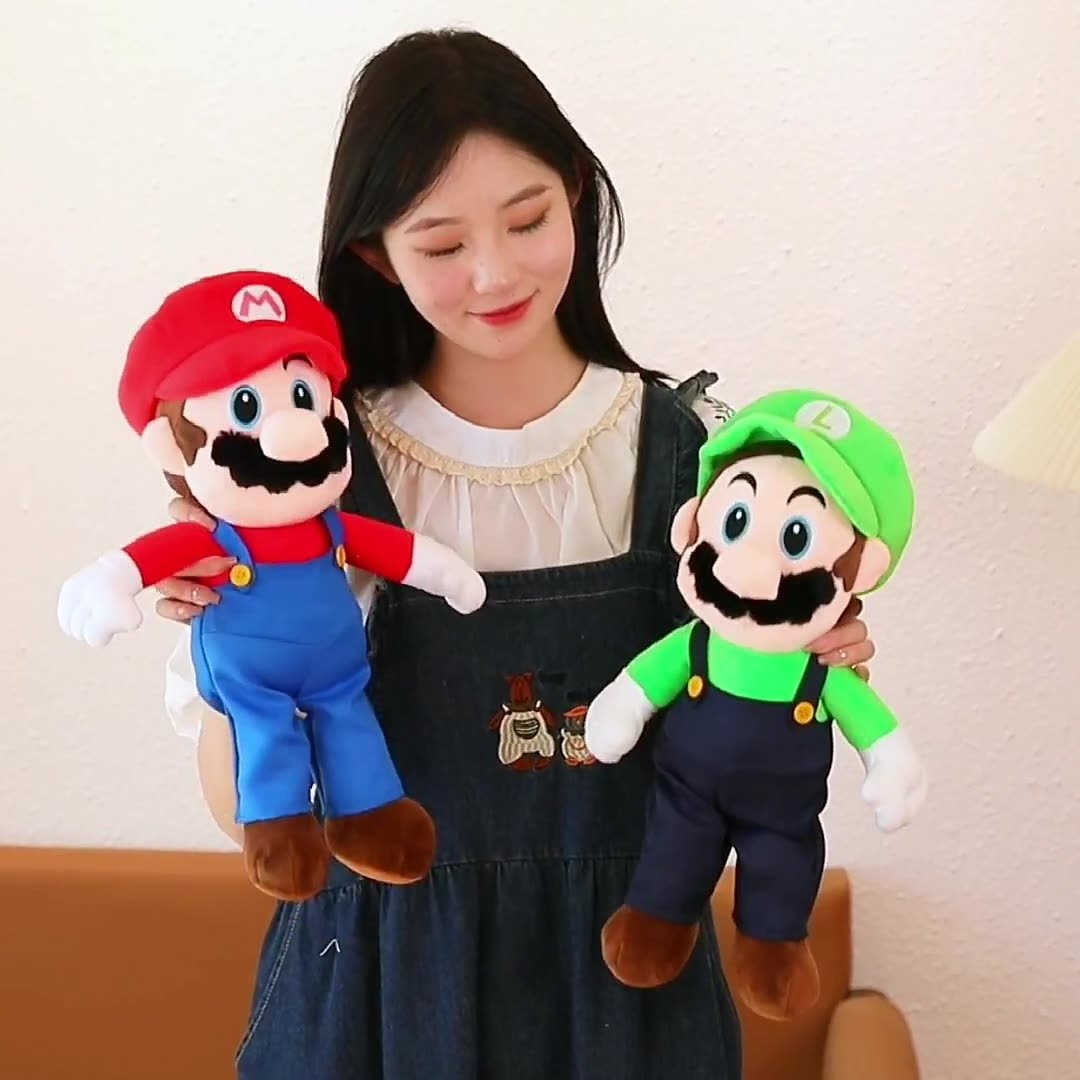 Mario Wholesale cheap super soft cute funny plush stuffed animal toys for claw machine plush figure toys