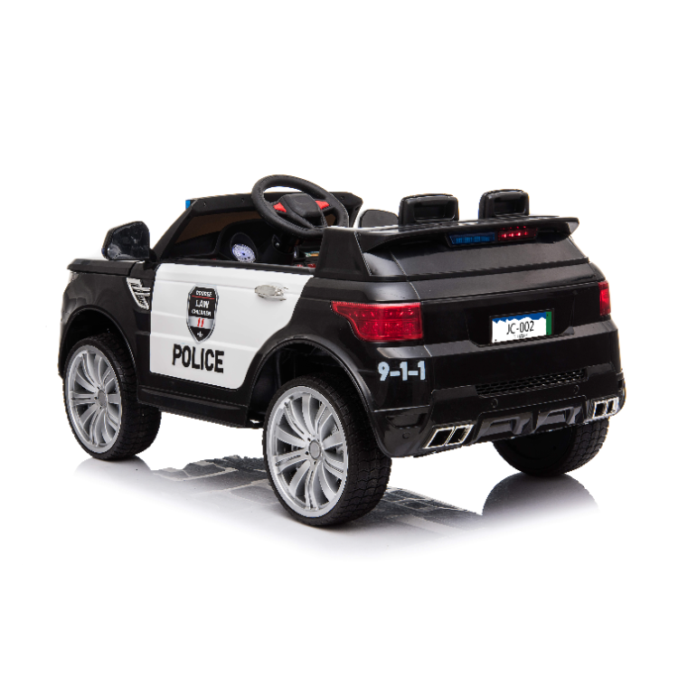 Wholesale Battery Ride Toy 2 Seat Big Kid Police Electric Car On Car