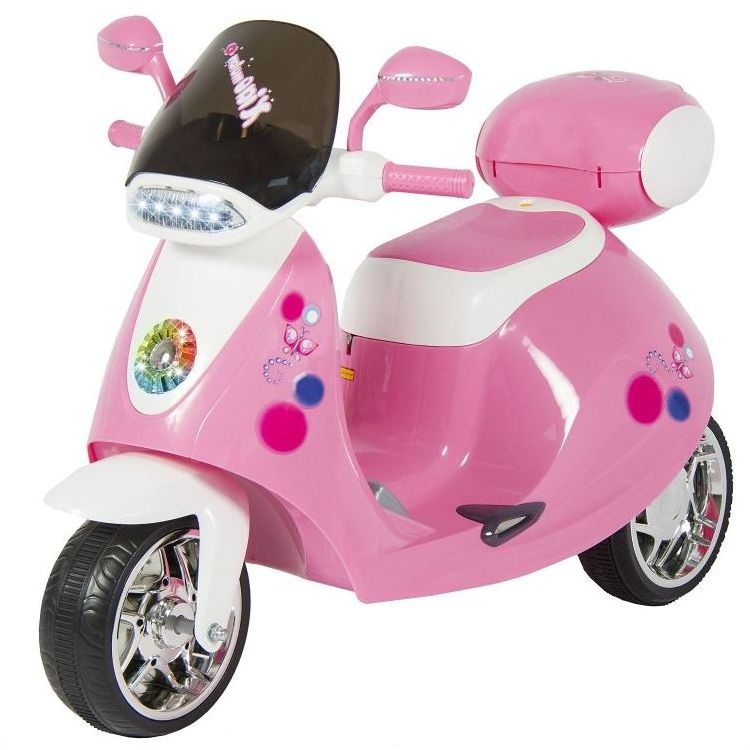 12v Battery Kids Electric Ride On Cars Pink Motorcycle For Big Kids