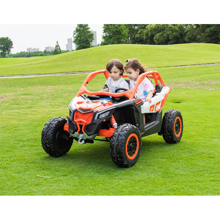 Rechargeable Licensed 12v 4 Motors Baby 2 Seat Ride On Car Boys Kids UTV ATV 24 Volt Ride On Car for Kids 4x4 Kids Electric Cars