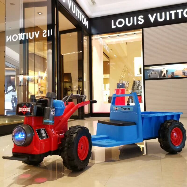 Battery Power Remote Control Dump Tractor Truck Toy Ride On Vehicle Motorized Car For Kid