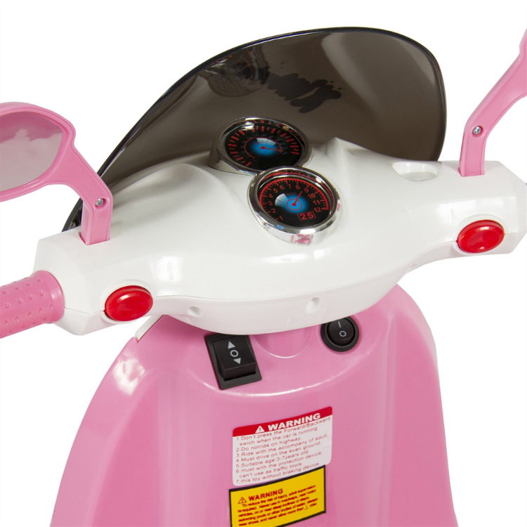 12v Battery Kids Electric Ride On Cars Pink Motorcycle For Big Kids