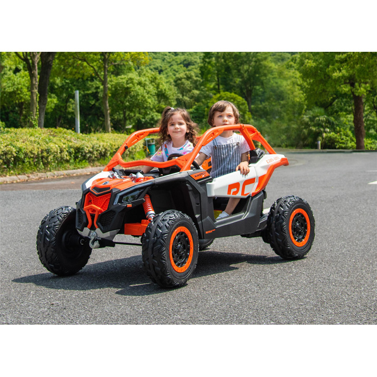 Rechargeable Licensed 12v 4 Motors Baby 2 Seat Ride On Car Boys Kids UTV ATV 24 Volt Ride On Car for Kids 4x4 Kids Electric Cars