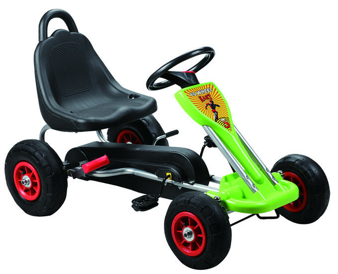 Kids Kart Toy Outdoor Sport Car Toy Go Kart Kids Ride On Car Pedal Powered Car 4 Wheel Racing Toy for Boys Girls