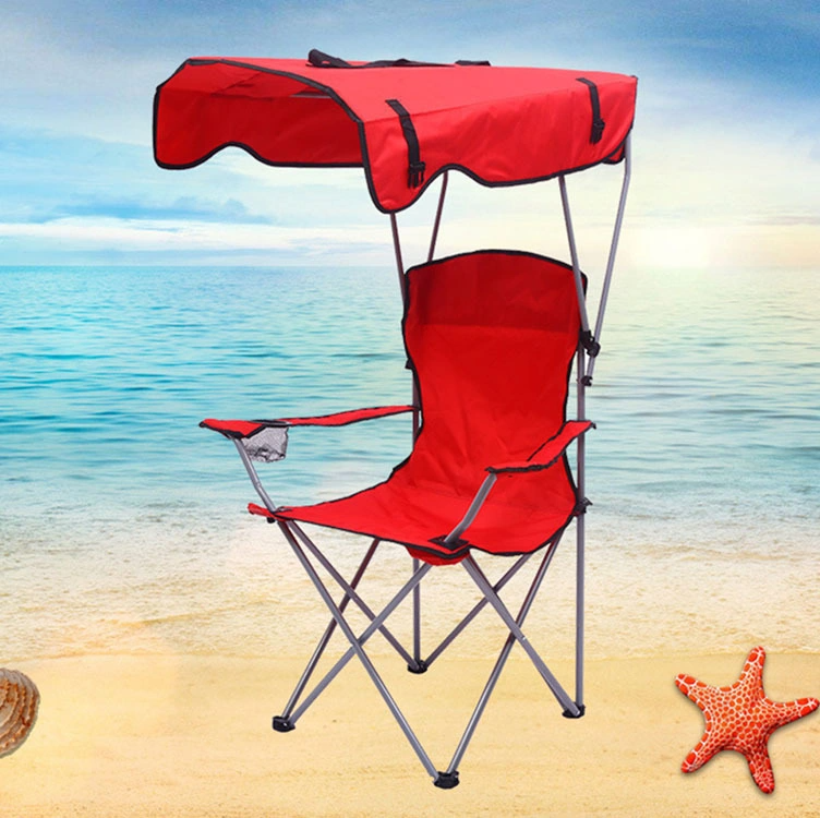 Portable Folding Aluminum Foldable Chair Stool Seat Portable Chairs  with Canopy For Outdoor Camping Fishing