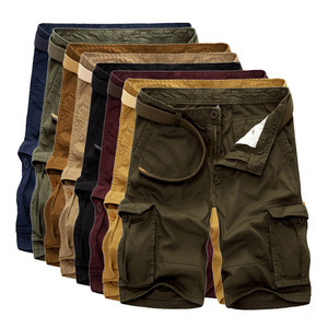 Good Quality Custom Color Six Pocket Pure Cotton Short Pants Mens Cargo Shorts