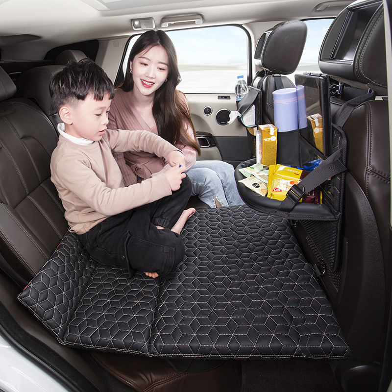 Amazon Hot Travel Accessories Luxury Car Air Mattress For Back Seat Leather Car Travel Bed Folding Car Inflatable Mattress