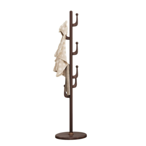 Combohome Coat Rack Freestanding, Coat Tree stand with 7 Hooks for Hallway Bedroom Office Natural Wood Standing Coat Rack