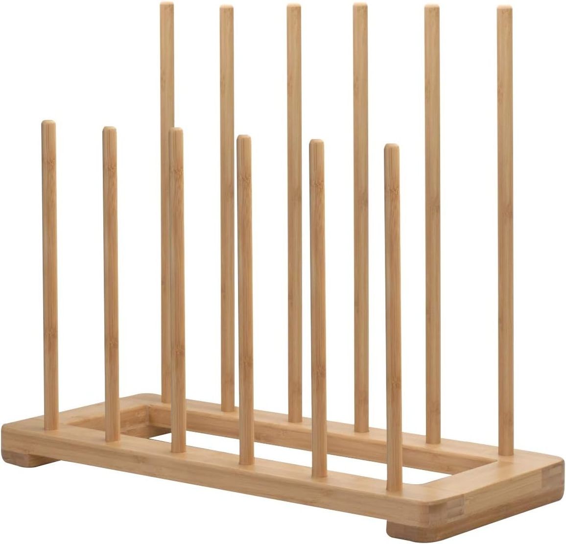 Combohome Entryway 2 Tiers Free Stand Natural Shoe Organizer Bamboo Boot Rack