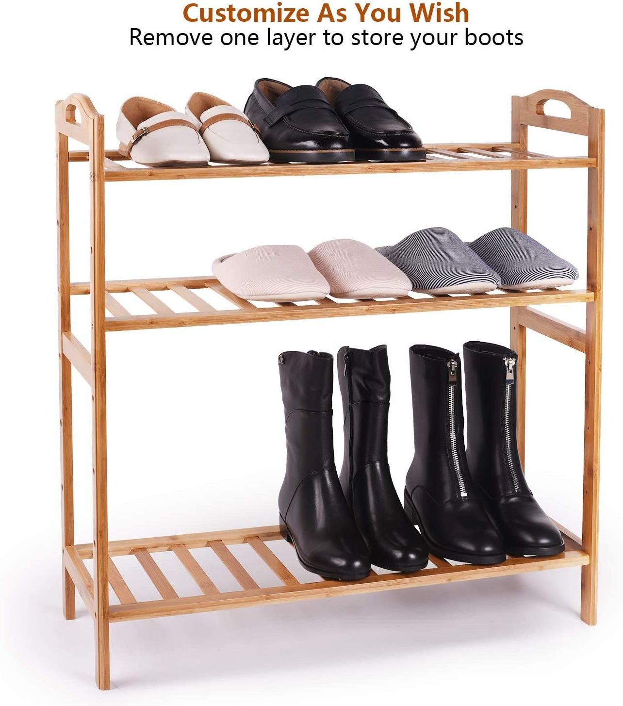 Combohome Shoes Rack Bench Organizer No Assembly Shoes Rack  Storage Organizer for Entryway