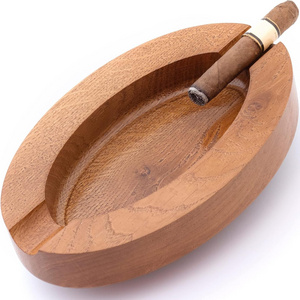 Combohome Professional Wooden Outdoor Cigar Holder Smoking Accessory  Eco Friendly Natural Wood Cigar Ashtray