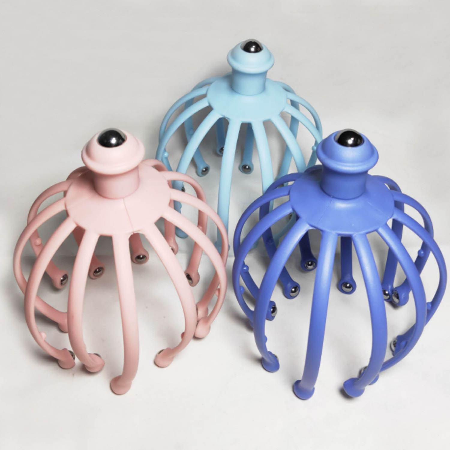 High Quality Plastic Handy 12(18) Claw Octopus Hair Head Scalp Massage Tool Head Massager