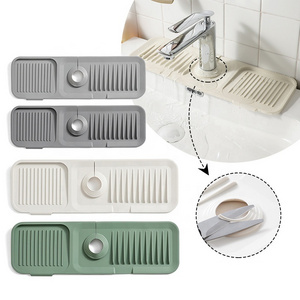 Hot Selling Dish Drying Mat Drip Catcher Sink Faucet Pads For Kitchen Silicone Drying Mat