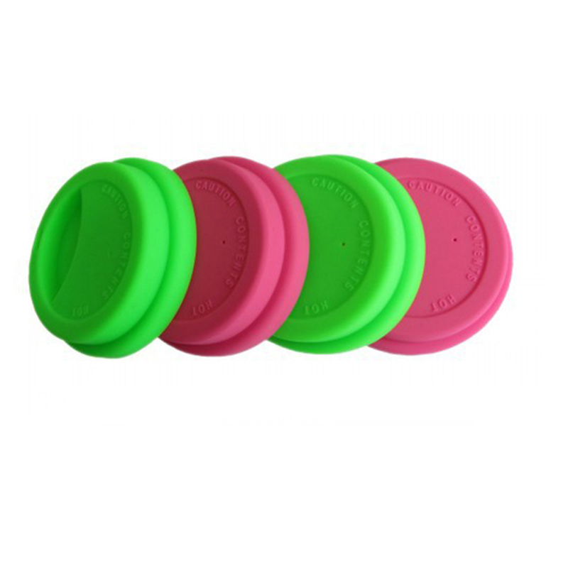 Reusable Stretch Black Inner Dia 7.5cm Food Grade Silicone Material Lids For Cup or Mug