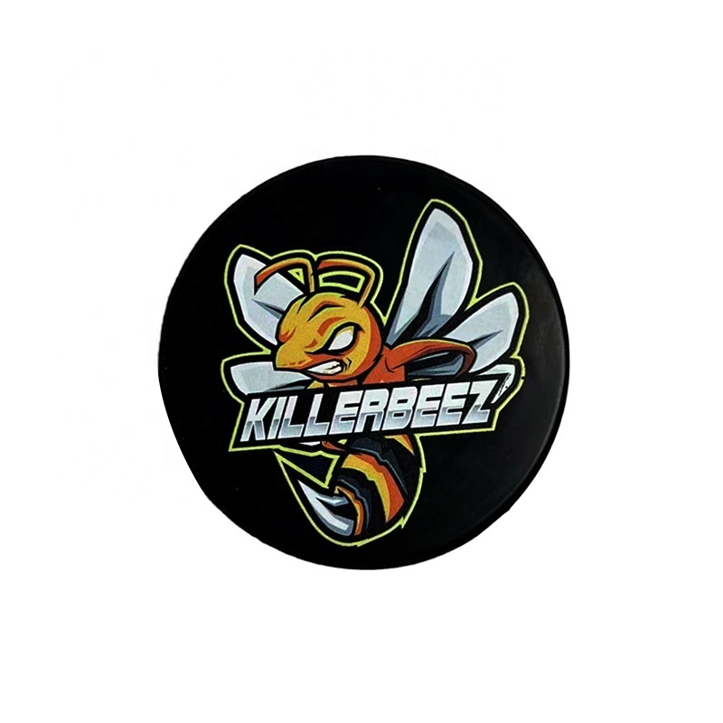 New Design Ice Hockey Pucks UV Printing Durable Rubber Ice Hockey Wholesale Supplier