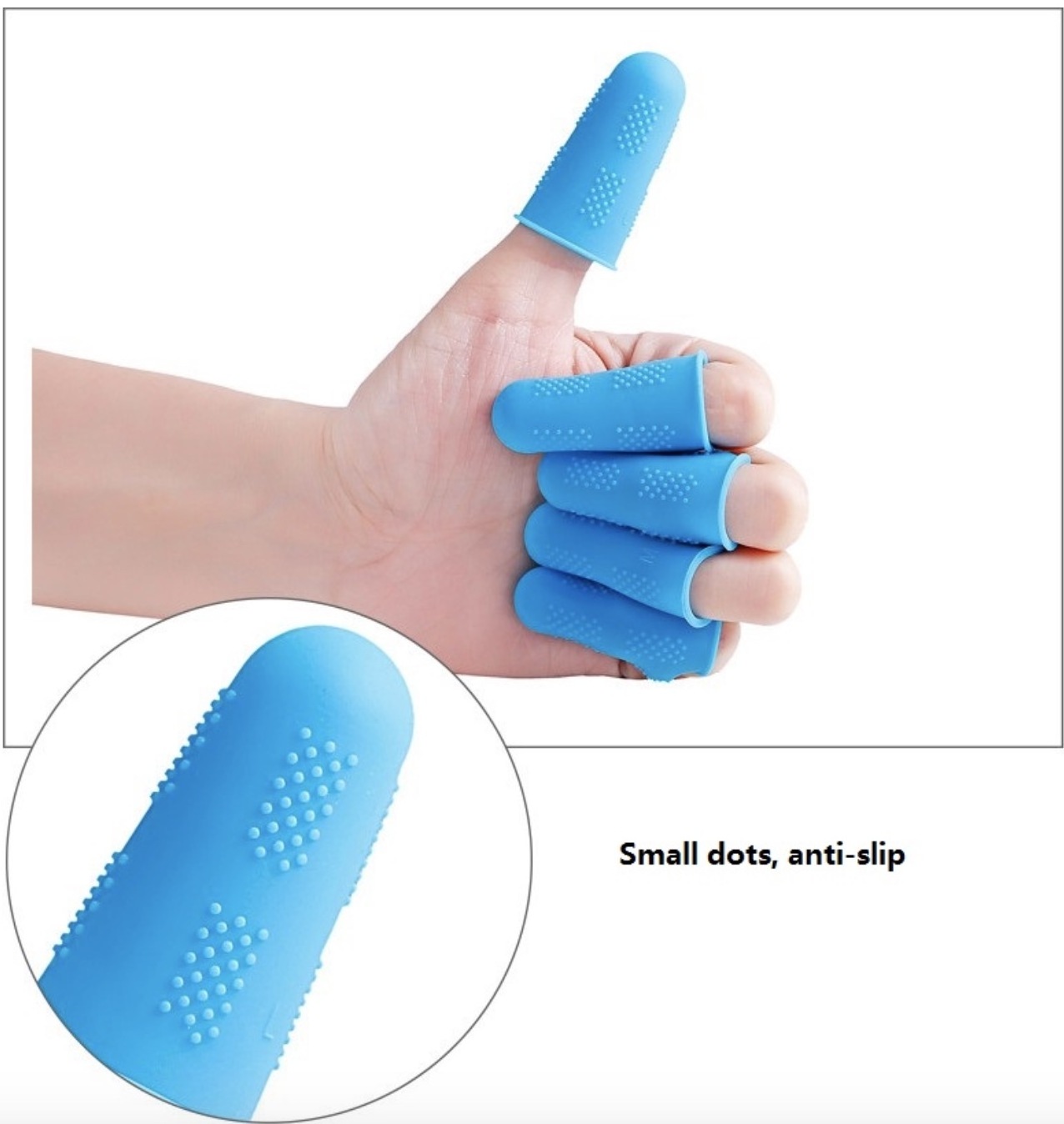 Anti-slip Finger Cover Silicone Finger Protectors, Silicone Finger Cots, Silicone Finger Sleeves