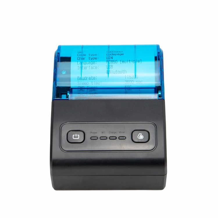 2 Inch 58mm Mini Android Pos Printer Portable Printer Bt Thermal Line Receipt Printer