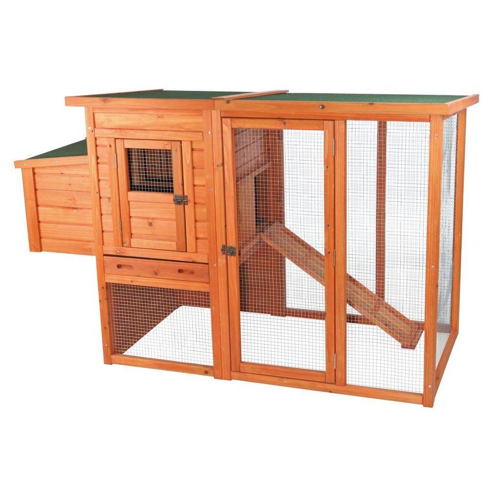 Large 72.5 in. Chicken Coop and Poultry Cage with All wire Sun Yard