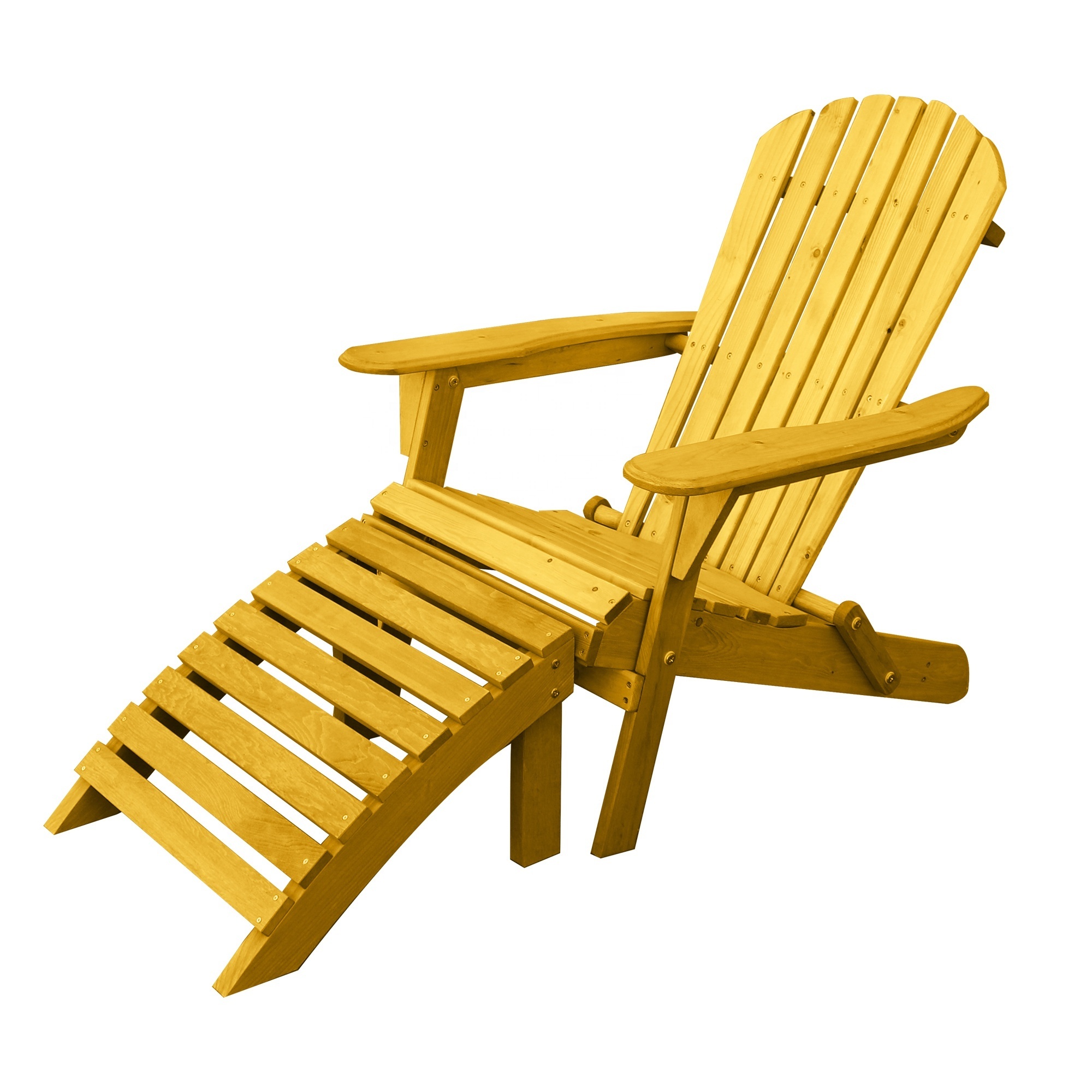 Wood Patio Chair Garden folding color bench and wood Adirondack chair footrest