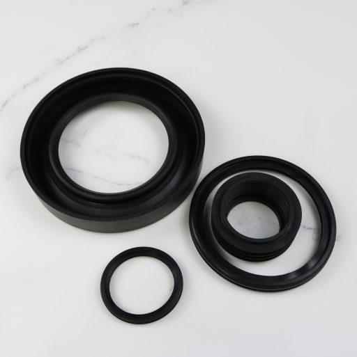 Black sponge rubber gasket seal for toilet tank to bowl, toilet wax gasket