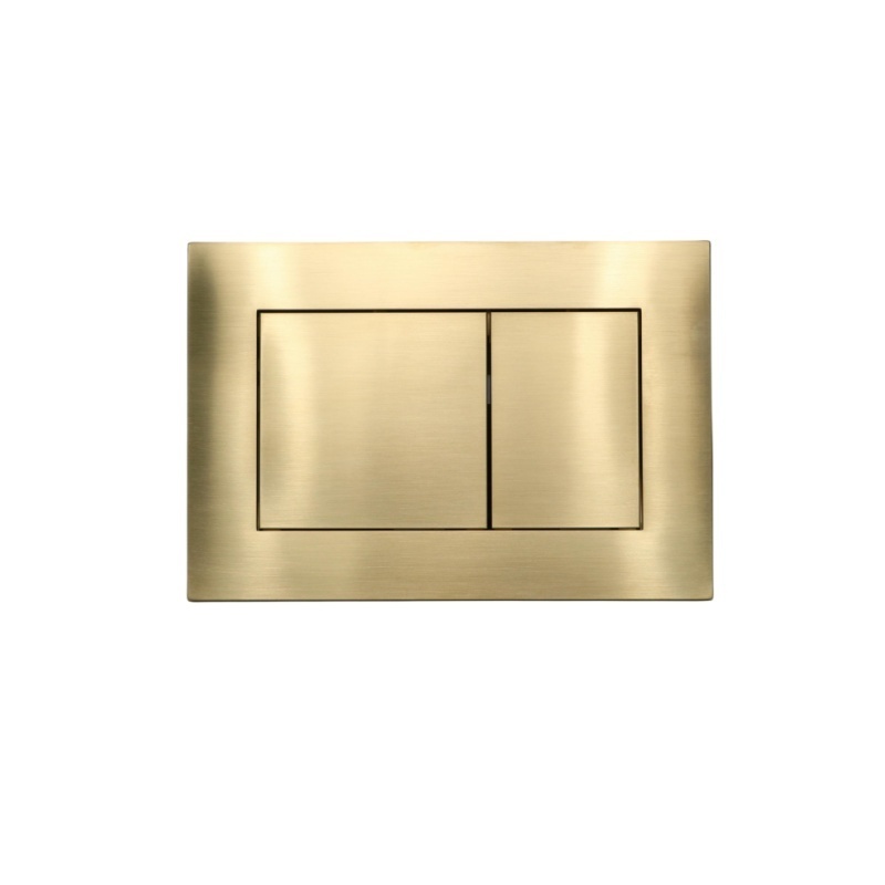 High Quality Customized Brass Gold Colors panel flush fitting flush plate black toilet flush valve flush panel