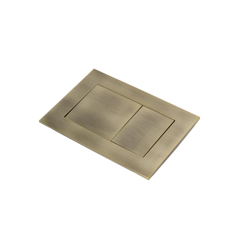 High Quality Customized Brass Gold Colors panel flush fitting flush plate black toilet flush valve flush panel